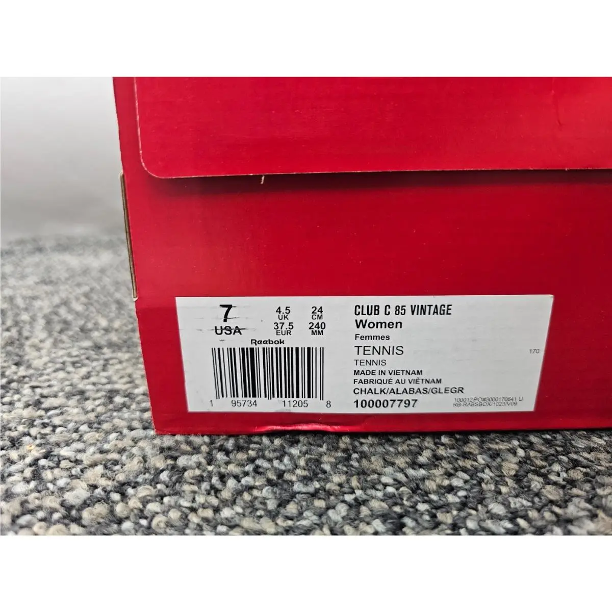Reebok shoes - 100007797 - 100007797 - Chalk/Alabaster/Glen Green (UPC: 195734112058) 3
