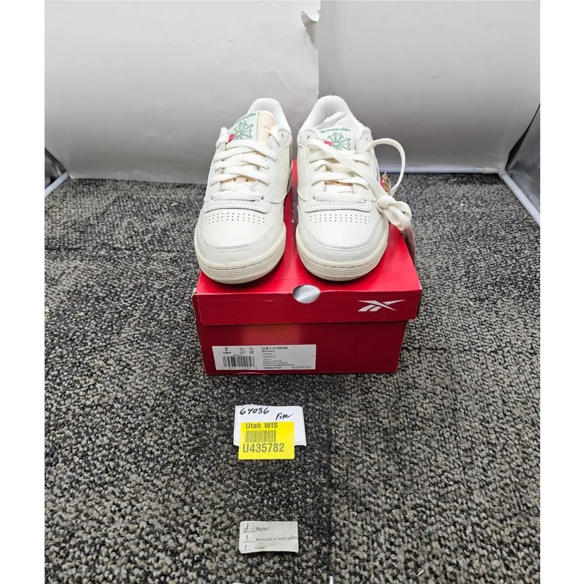 Reebok shoes - 100007797 - 100007797 - Chalk/Alabaster/Glen Green (UPC: 195734112058) 5