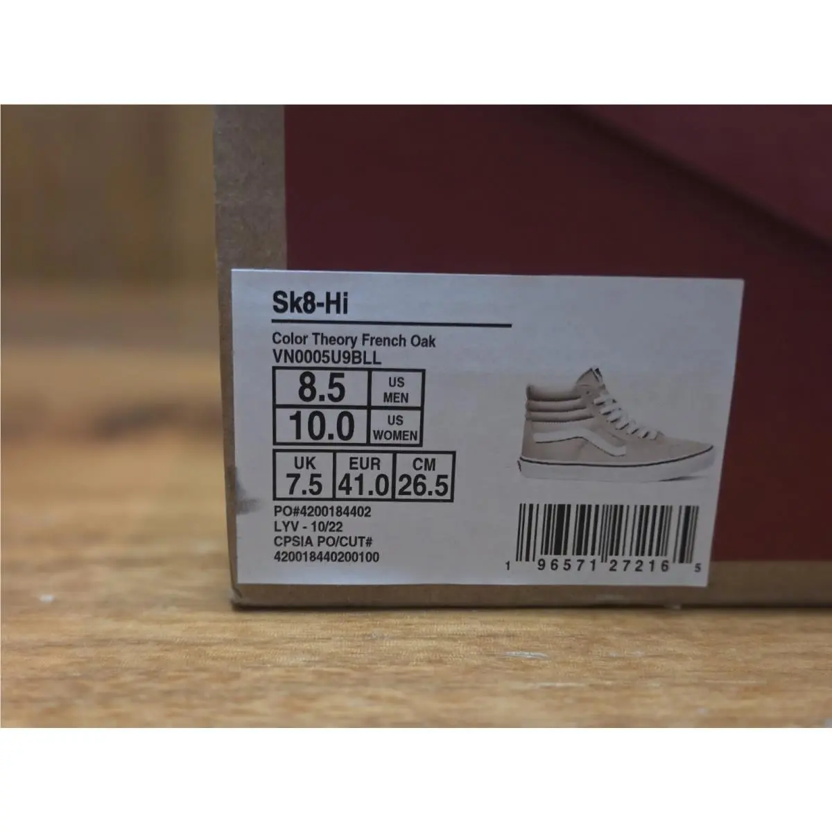 Vans shoes - VANS Sk8-Hi - Beige 5