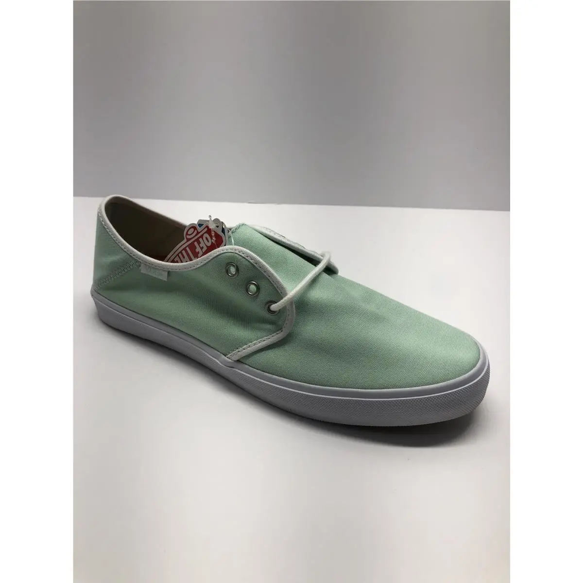 Vans Tazie SF Gossamer Green White Sneakers Womens Size 10