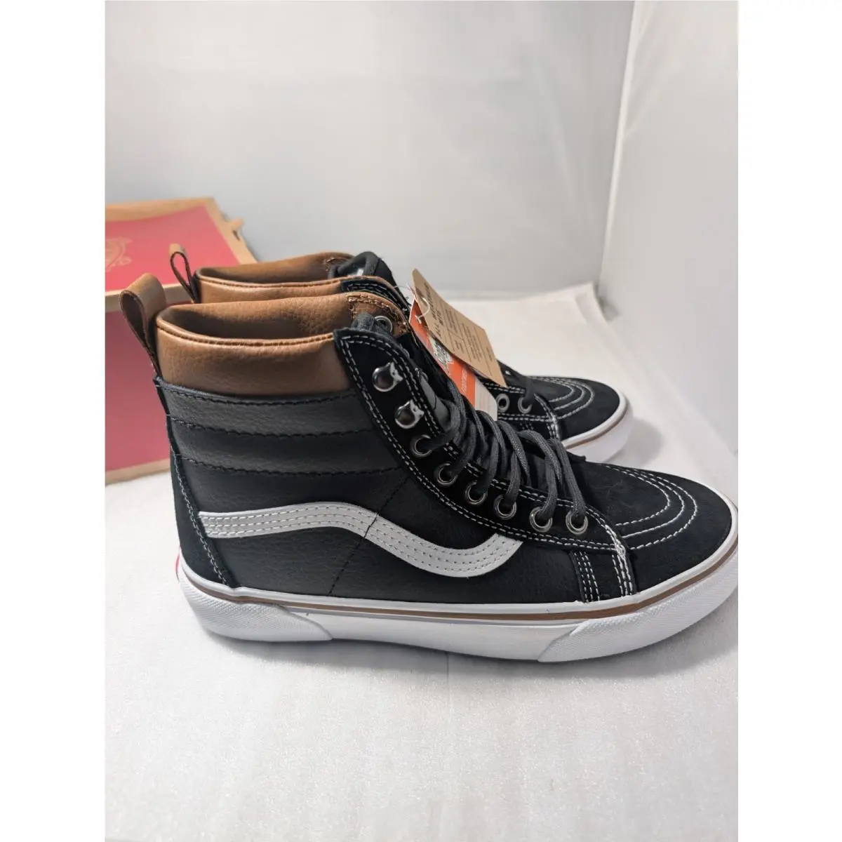 Vans Sk8-Hi All Weather Mte Black/true White Scotchguard Men`s Size 7