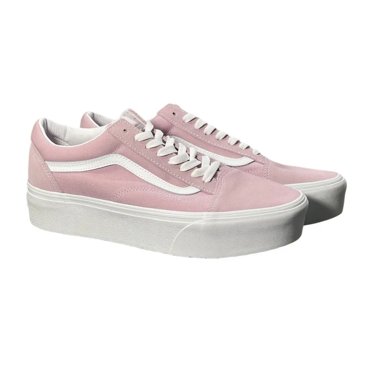 Vans Old Skool Stac Platform Wmns 11 / Men 9.5 Keepsake Lilac Suede Canvas Shoes