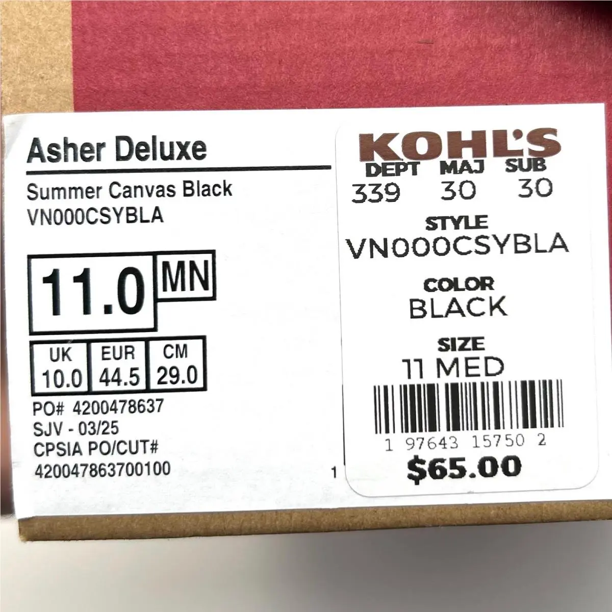 Vans shoes - Vans Asher Deluxe - Asher Deluxe - Black 8