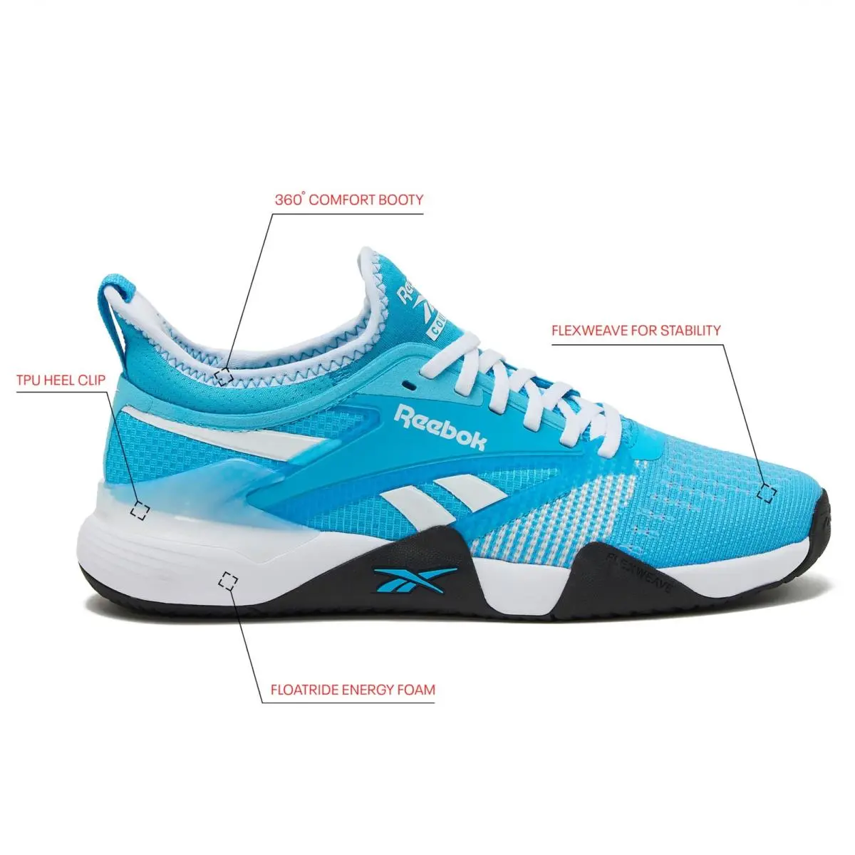 Reebok shoes - Nano Court Sport Men`S Pickleball Or Tennis Shoes For Men - Future Cyan/Footwear White/Black (UPC: 197324073633) 0