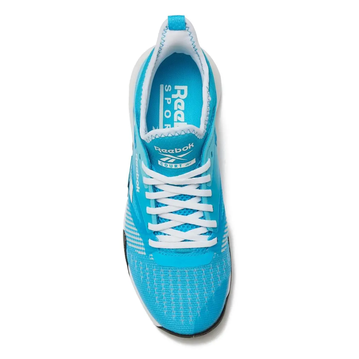 Reebok shoes - Nano Court Sport Men`S Pickleball Or Tennis Shoes For Men - Future Cyan/Footwear White/Black (UPC: 197324073633) 2