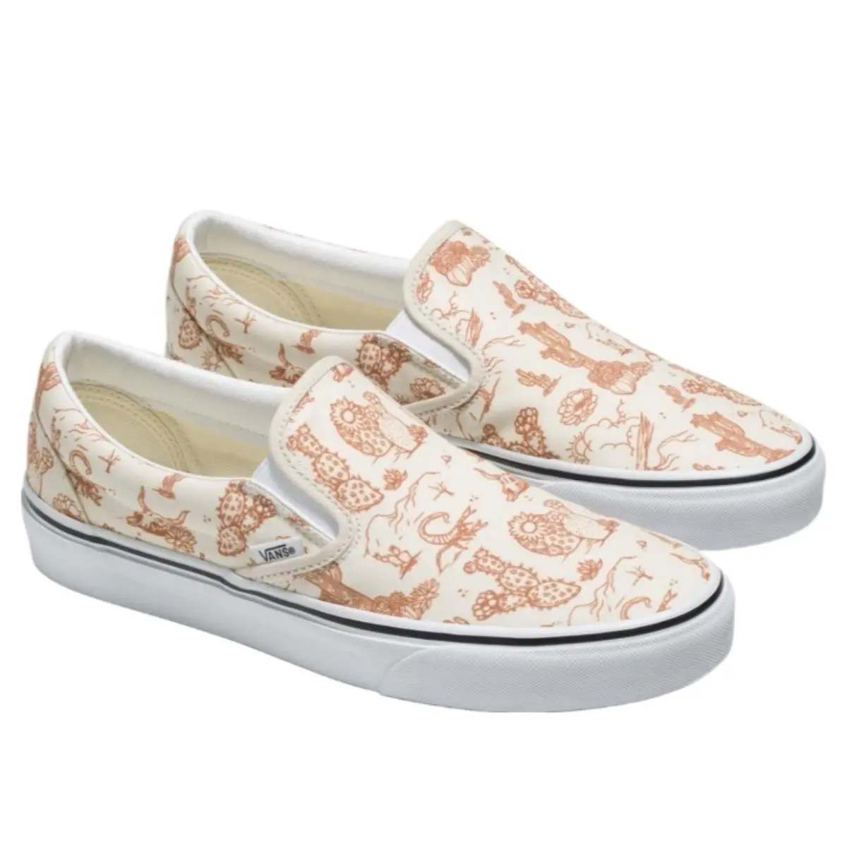 Vans Classic Slip On Mens 11.5 Desert Vibes Turtle Dove True White VN0A5JLX8NL