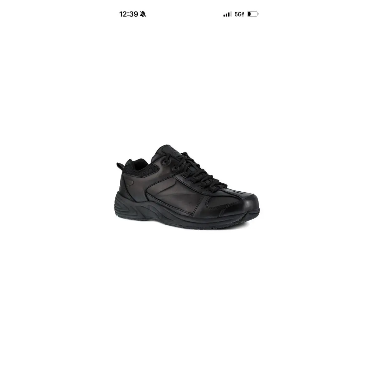 Reebok Work Men`s Jorie Soft Toe Slip-resistant Work Shoe Black - 6 Medium