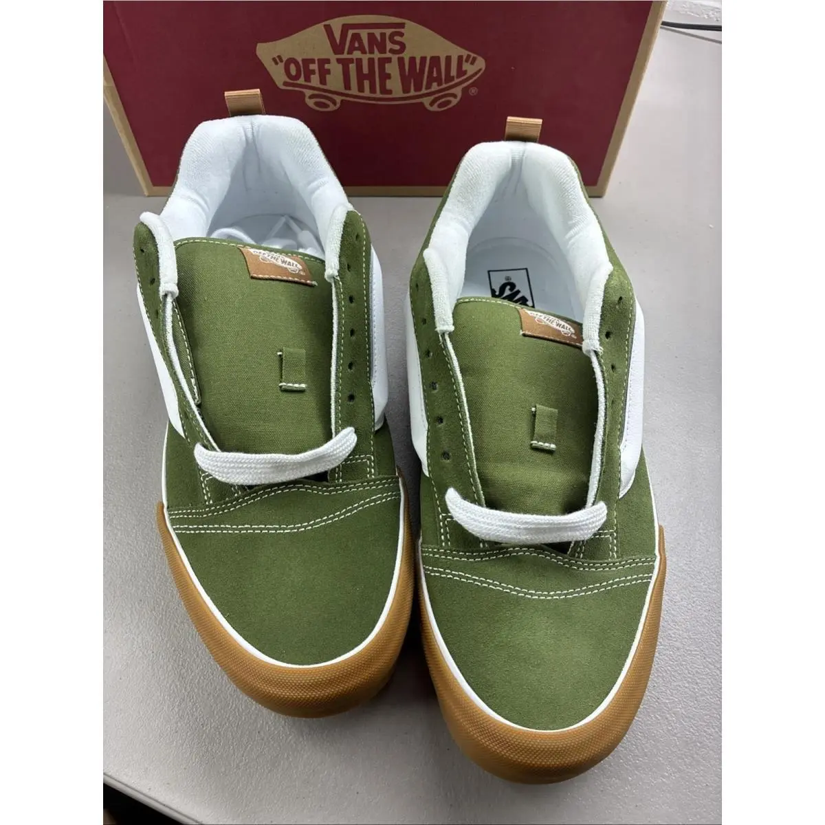 Vans shoes - Knu Skool - Knu Skool - VN0009QCCIB - Green, White, Gum 1