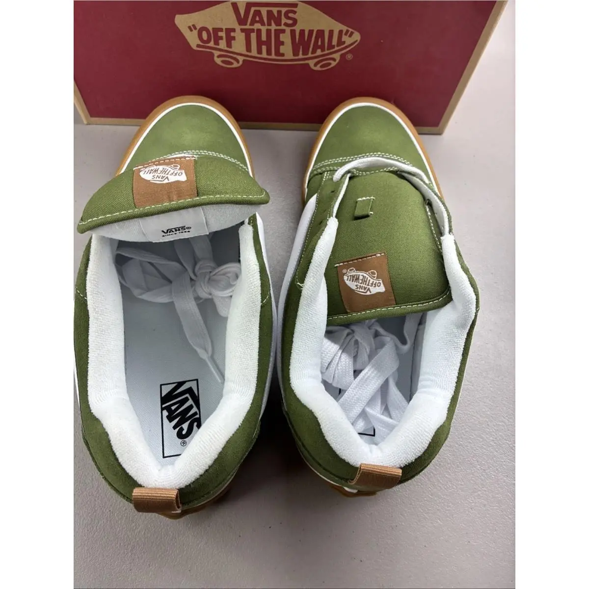 Vans shoes - Knu Skool - Knu Skool - VN0009QCCIB - Green, White, Gum 2