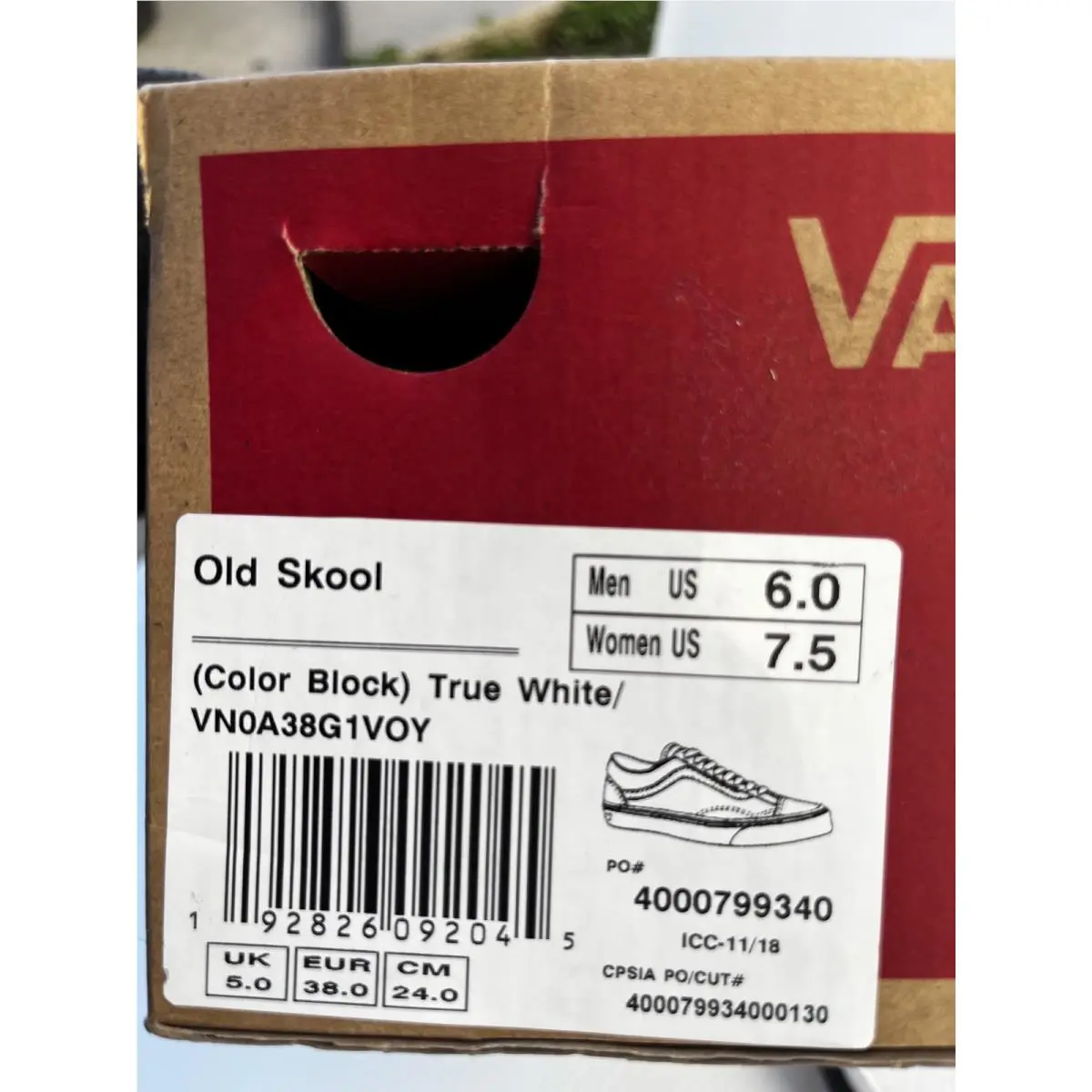Vans shoes - VANS Old Skool - Old Skool - VN0A38G1VOY - White (UPC: 0192826092045) 4