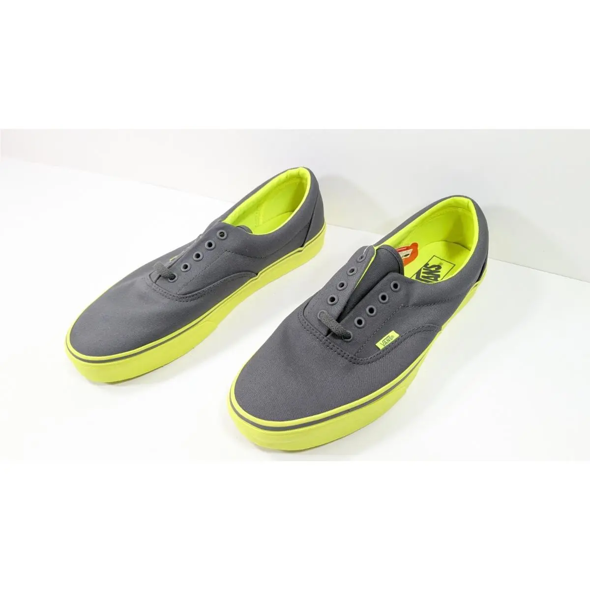 Vans Era Pop Outsole Char Neon Yellow Skate Shoe Sneaker Men 11.5