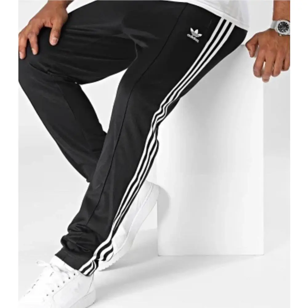 Adidas Originals Classic Black 3-S Beckenbauer Track Pants II5764 Men`s Size XL