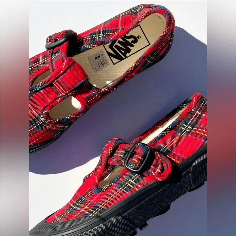 Vans shoes - Vans STYLE 93 PLAID MARY JANE Loafers Flats SNEAKER IN PLAID - Multicolor, Exterior: Multicolor 6