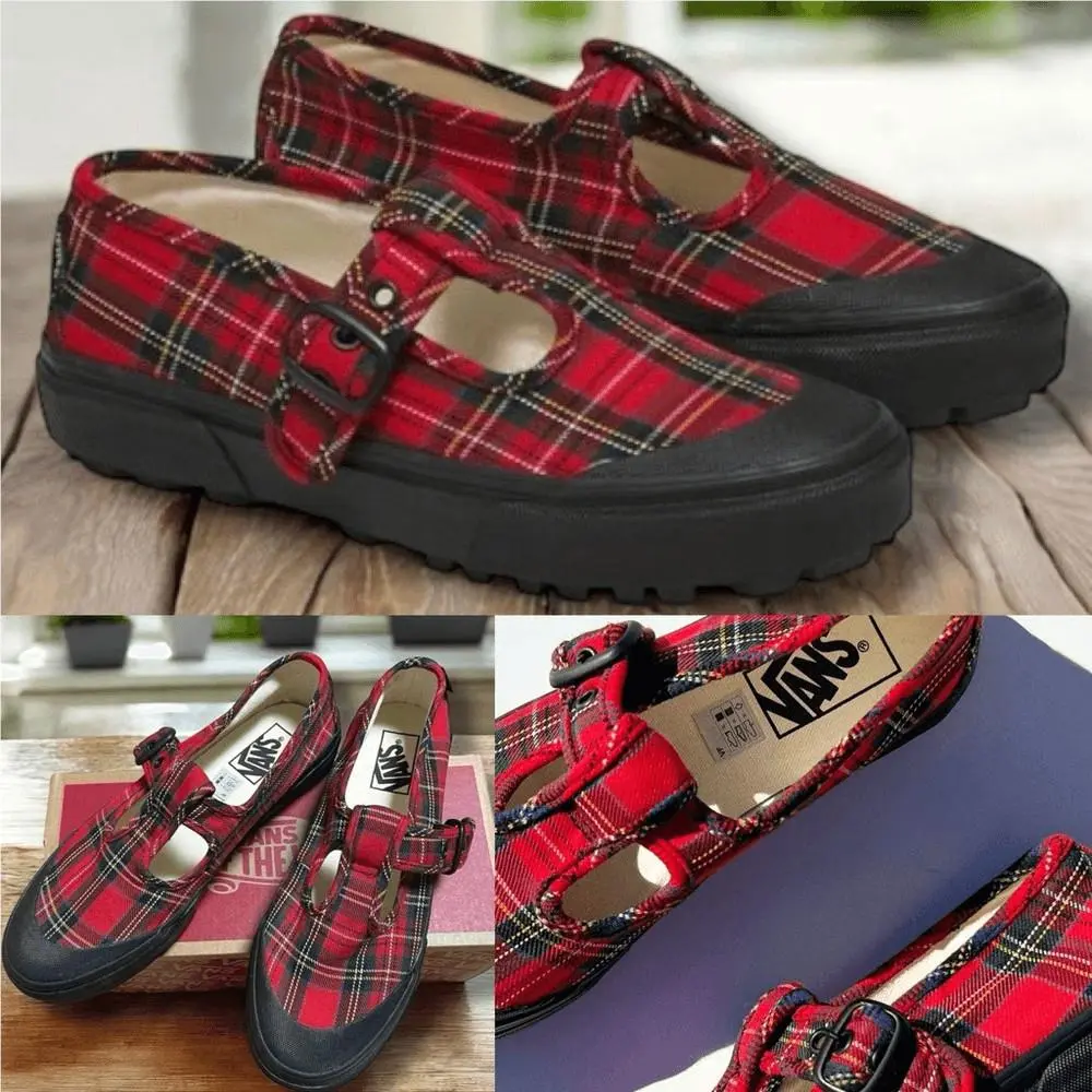 Vans shoes - Vans STYLE 93 PLAID MARY JANE Loafers Flats SNEAKER IN PLAID - Multicolor, Exterior: Multicolor 0