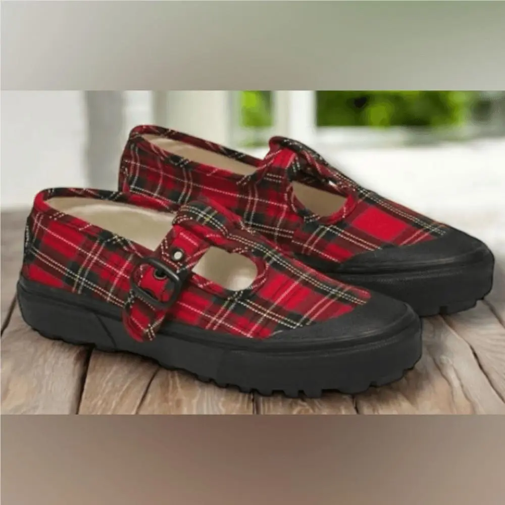 Vans shoes - Vans STYLE 93 PLAID MARY JANE Loafers Flats SNEAKER IN PLAID - Multicolor, Exterior: Multicolor 1