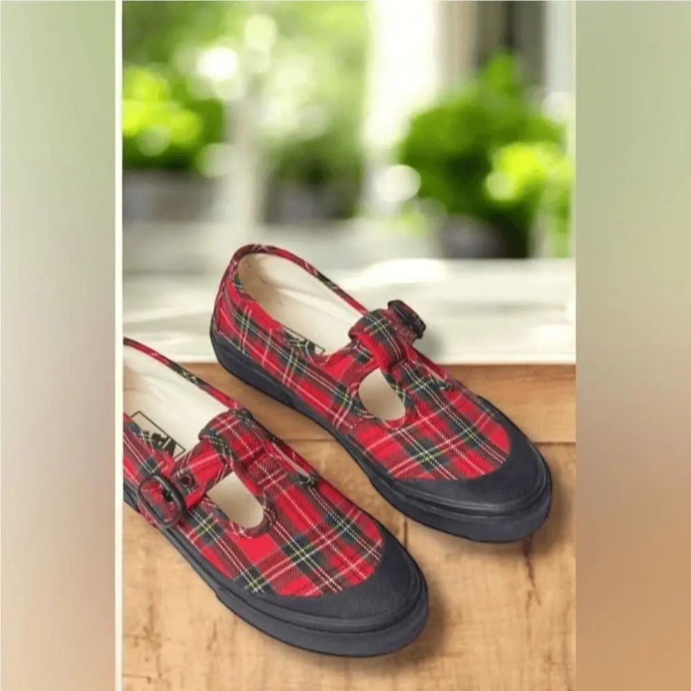 Vans shoes - Vans STYLE 93 PLAID MARY JANE Loafers Flats SNEAKER IN PLAID - Multicolor, Exterior: Multicolor 5