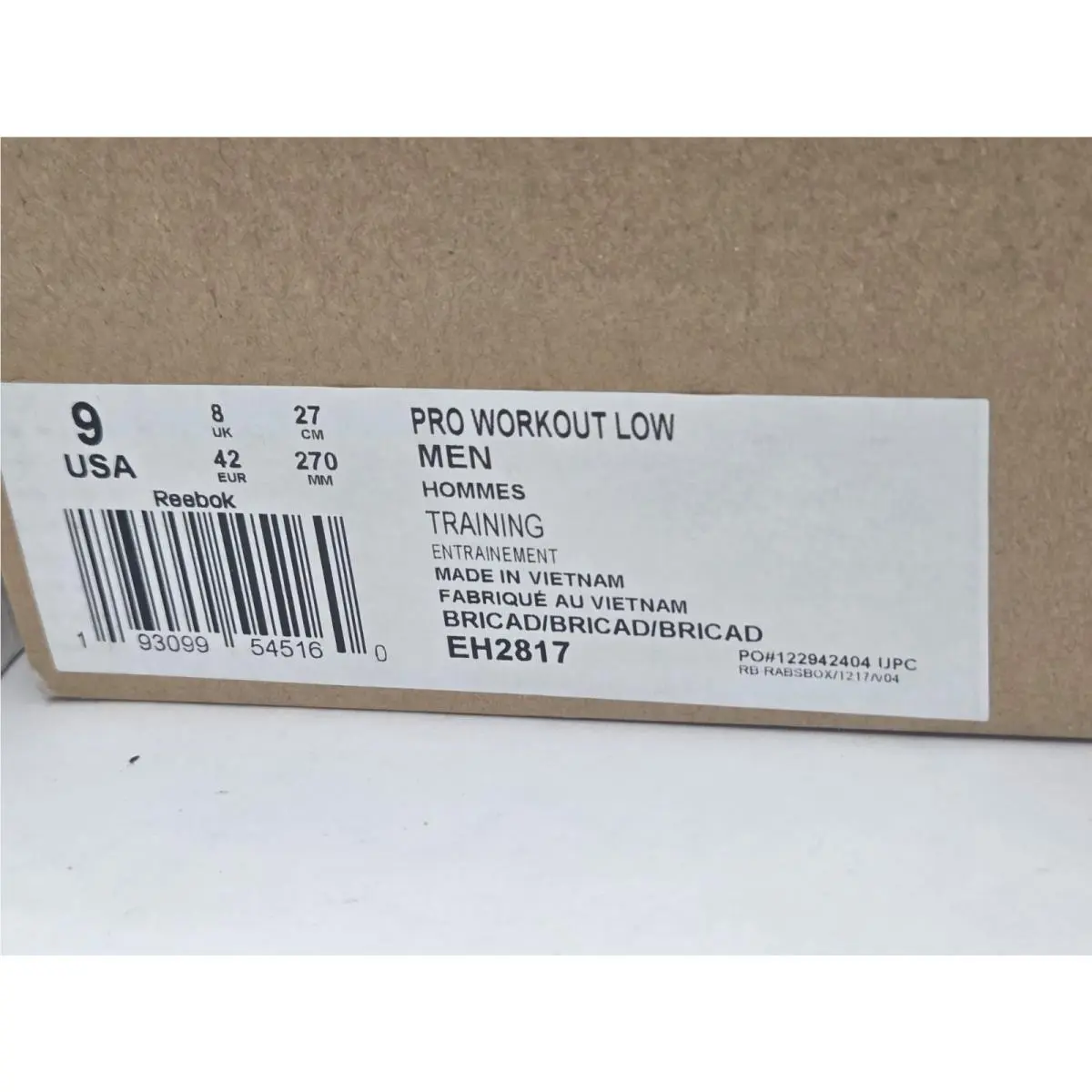 Reebok shoes - Reebok Workout - Workout - EH2817 - Black 1