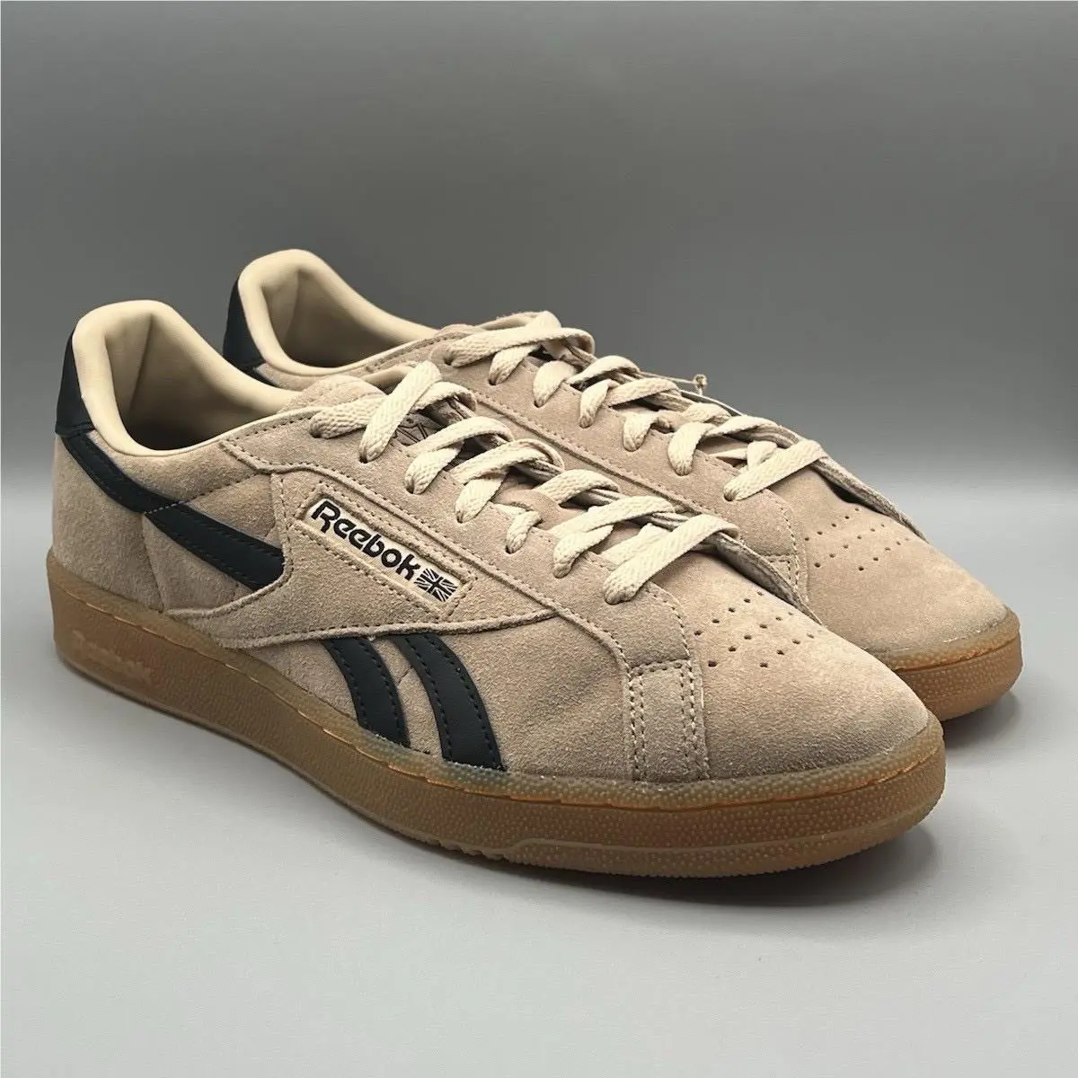 Reebok Classic Club C Grounds UK Brown Tan Suede Retro Shoes - Men`s Size 10