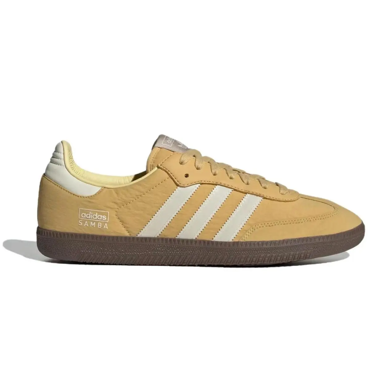 Adidas Samba OG Men`s Size 8 Reflective Nylon Pack Oat Mustard Shoes IG6170 - Mustard