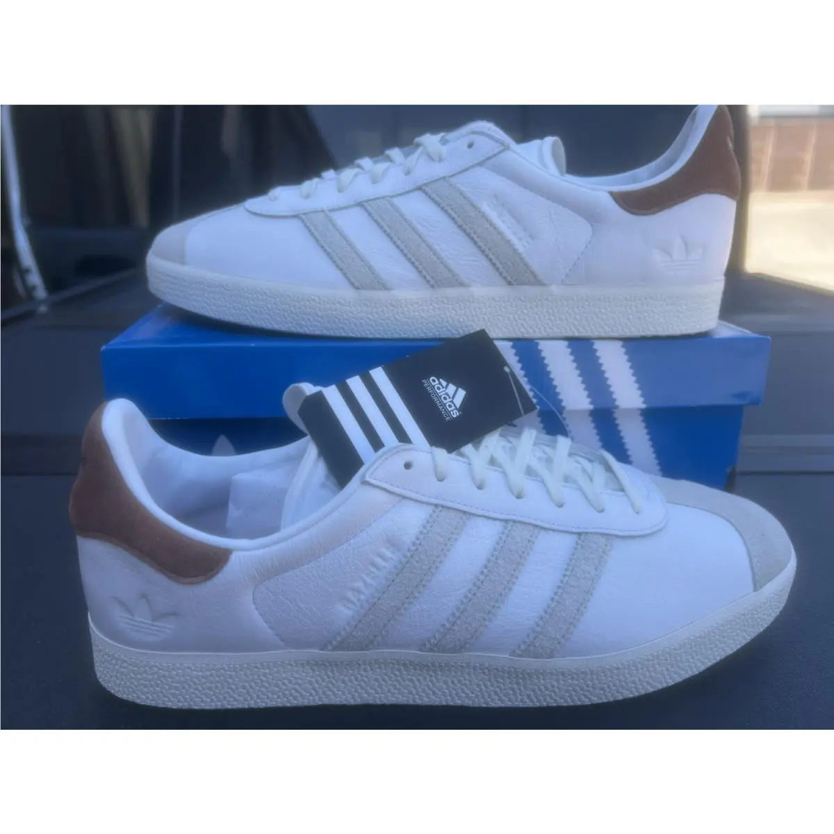 Adidas Gazelle Mens Sportswear Shoes White IF4600 Size 12