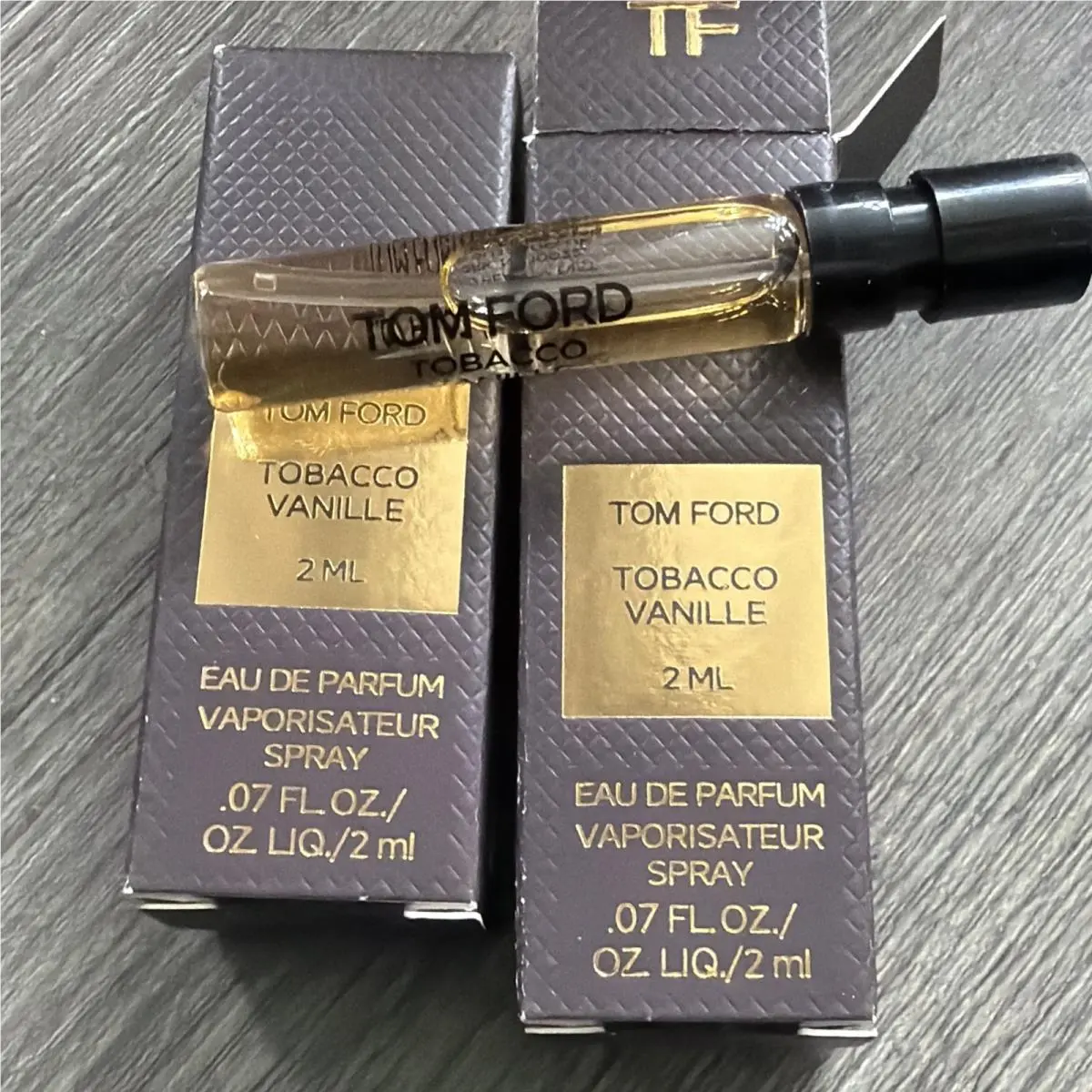 Tom Ford Tobacco Vanille Eau De Parfum Edp 0.07oz/2ml Spray -2 Pc Set