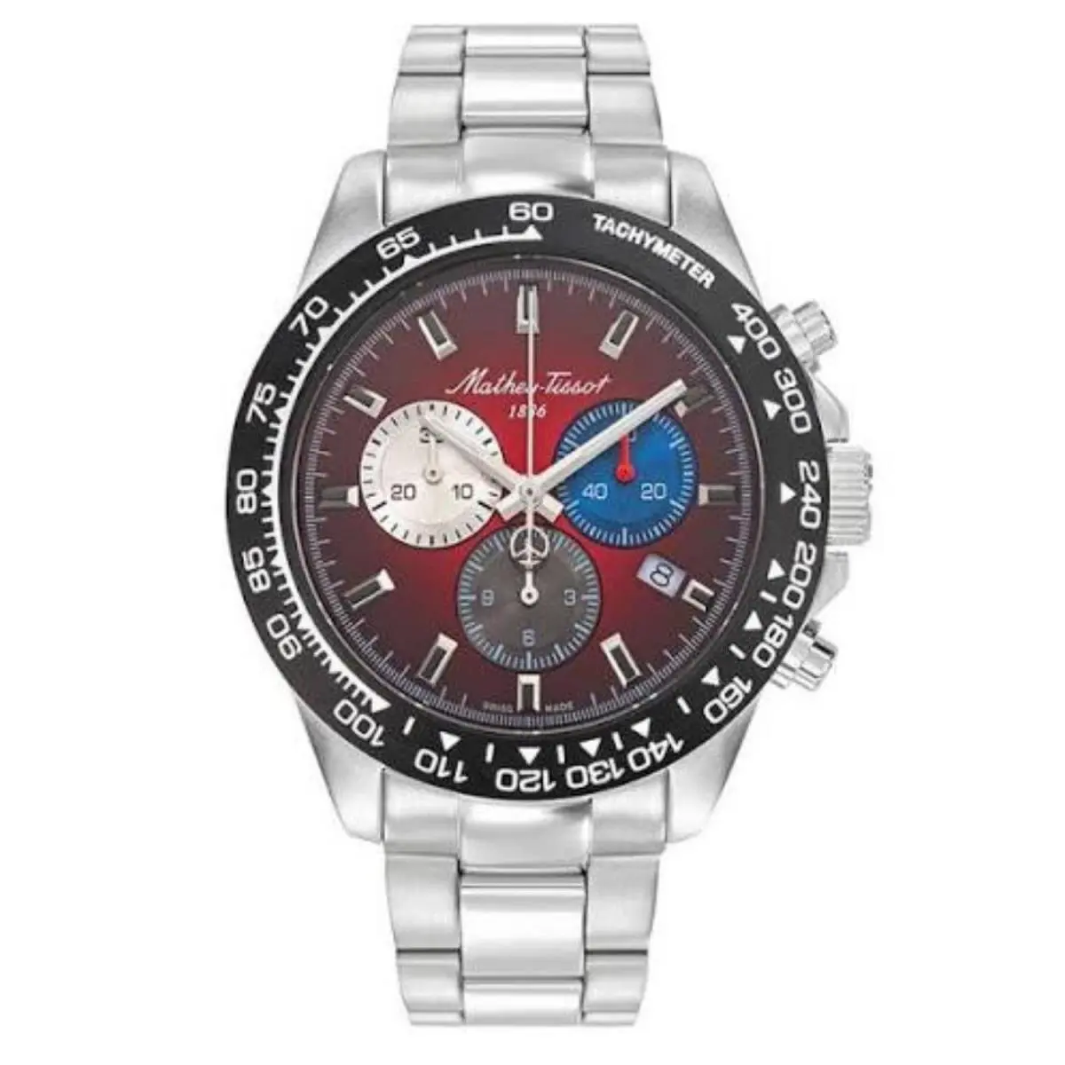 Mathey Tissot Men`s Mathy Chess Red Dial Watch - H938CHAR
