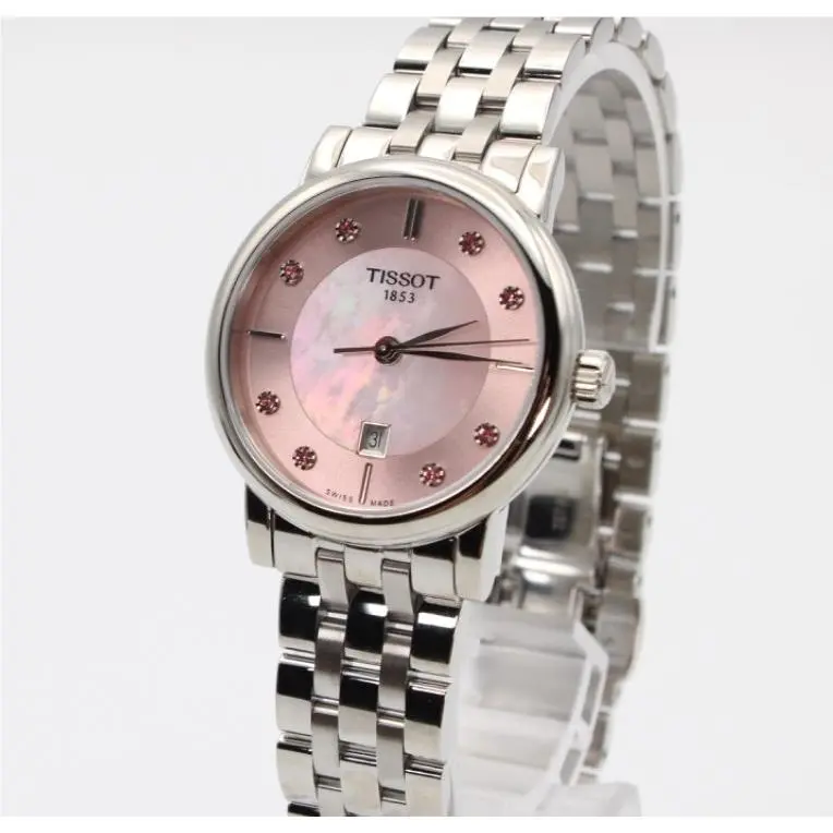 Tissot 30MM Carson Quartz Pink Mother Pearl Dial Ladies Watch T122.210.11.159.00