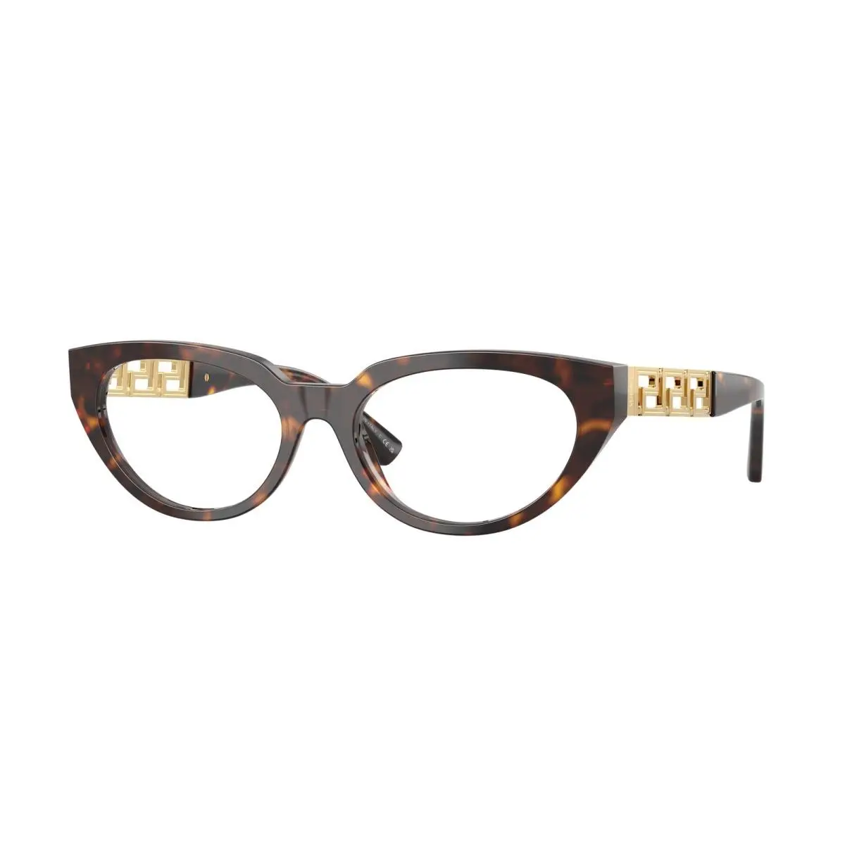 Versace VE3383 108 Havana Demo Lens 52 mm Women`s Eyeglasses