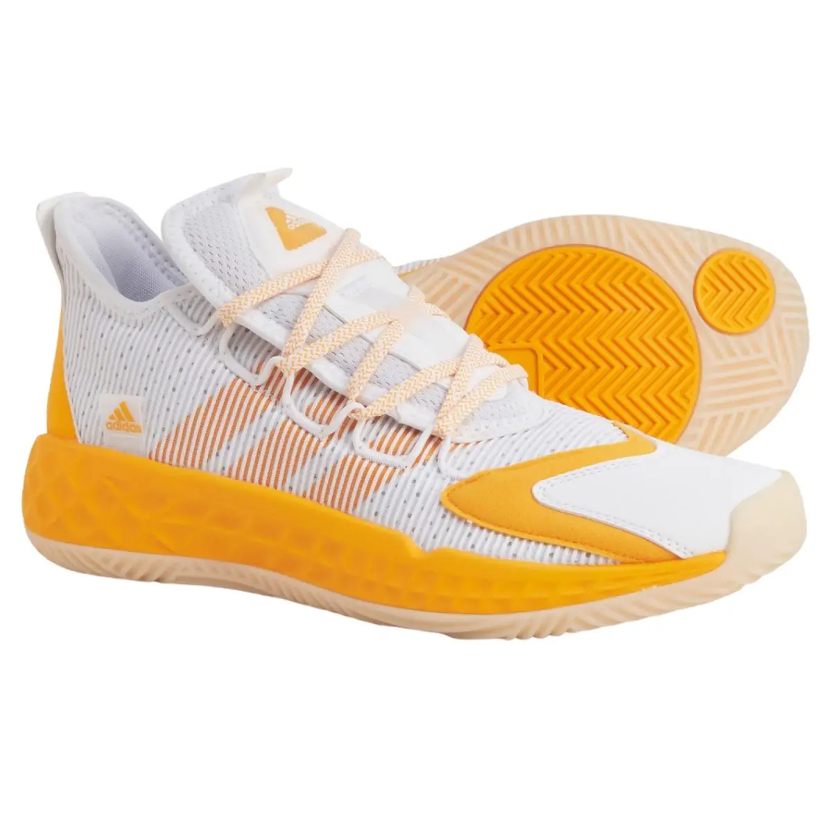 Adidas SM Pro Boost Low Basketball Shoes Color White Yellow Men`s Size US 17
