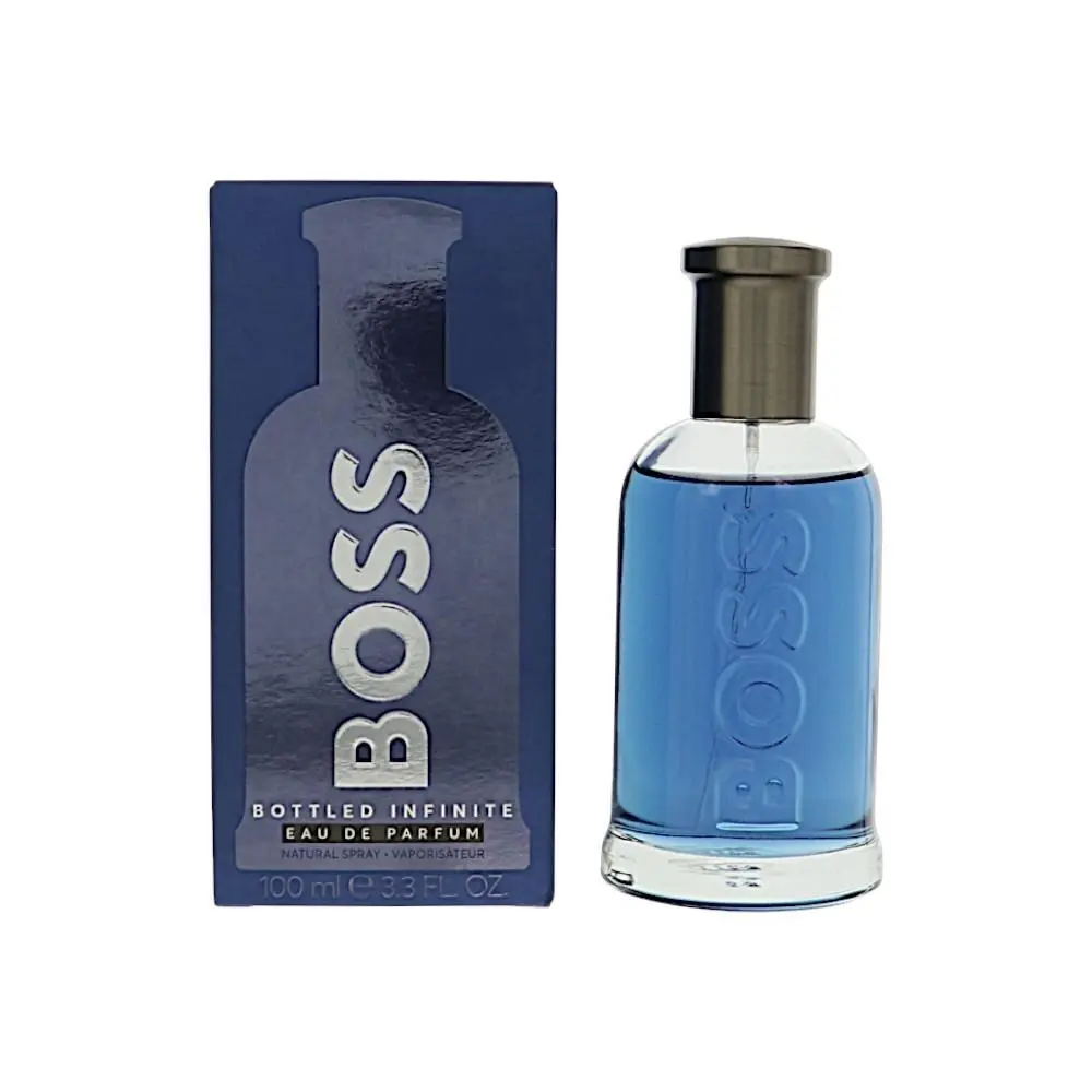 Boss Bottled Infinite 3.3 Oz Eau De Parfum Spray by Hugo Boss Box For Men