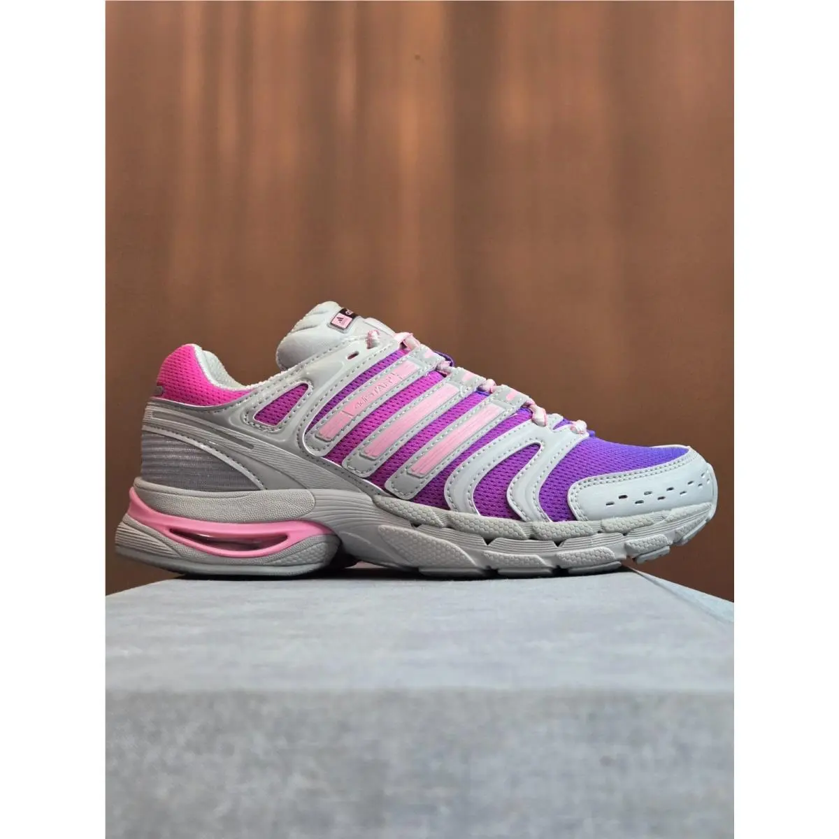 Adidas Adistar Control 5 Purple Rush Bliss Pink Grey Two KI8736 Size 5.5Y 6.5W