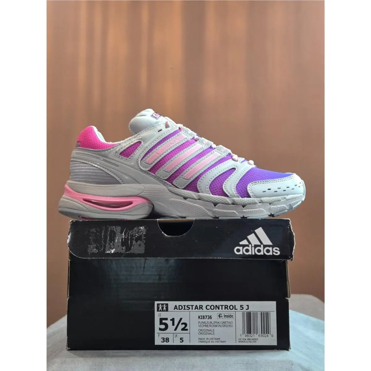 Adidas shoes - adidas Adistar Control 5 J - KI8736 - Silver 4