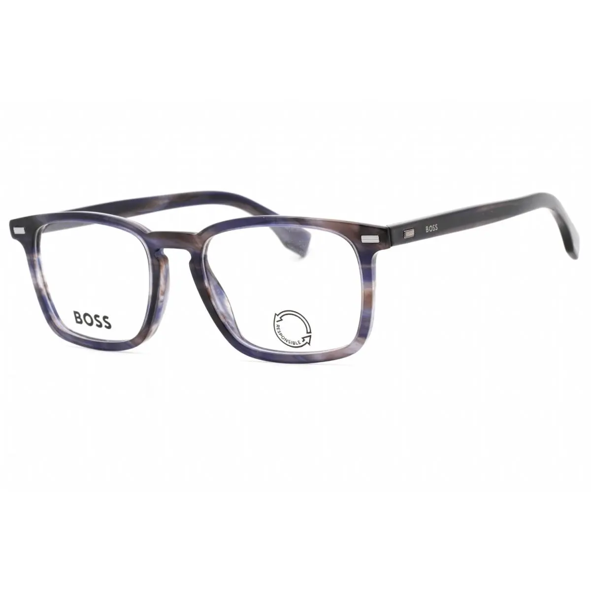Hugo Boss HB1368-JBW-53 Eyeglasses Frame Size 53mm 19mm 145mm Bluhav Men 716736