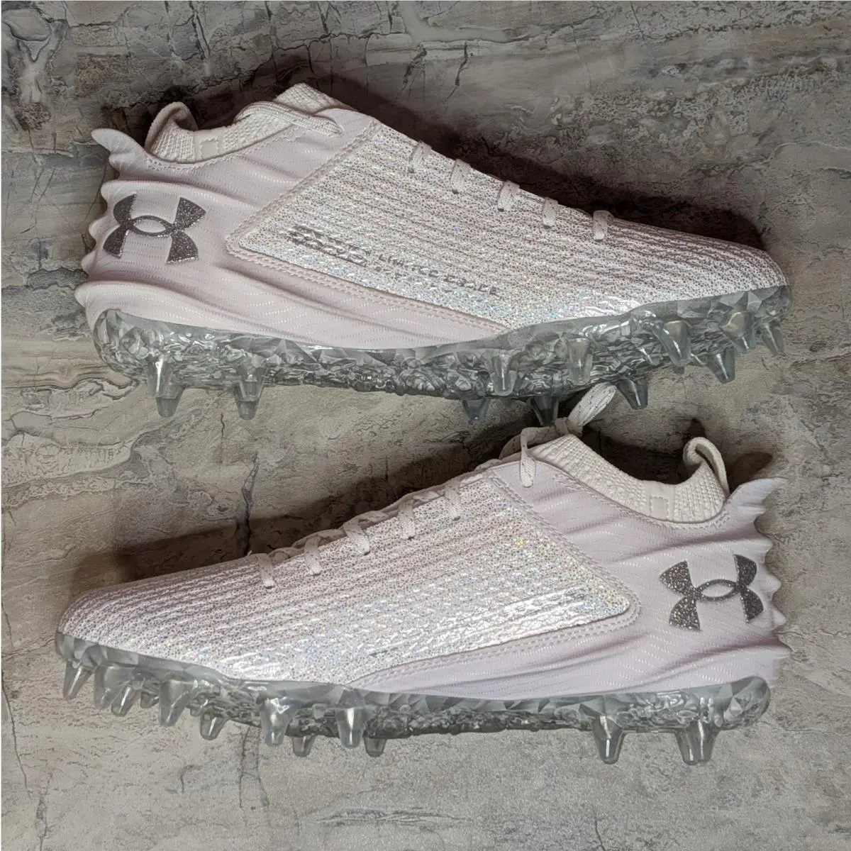Under Armour shoes - Under Armour Blur Smoke MC - 3027309-100 - White (UPC: 196885797569) 2