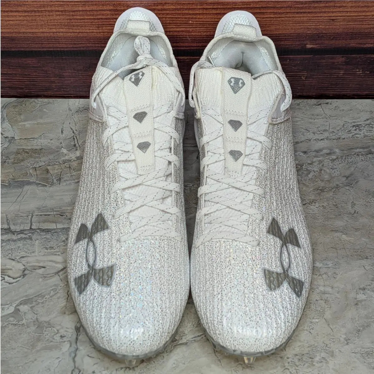 Under Armour shoes - Under Armour Blur Smoke MC - 3027309-100 - White (UPC: 196885797569) 3