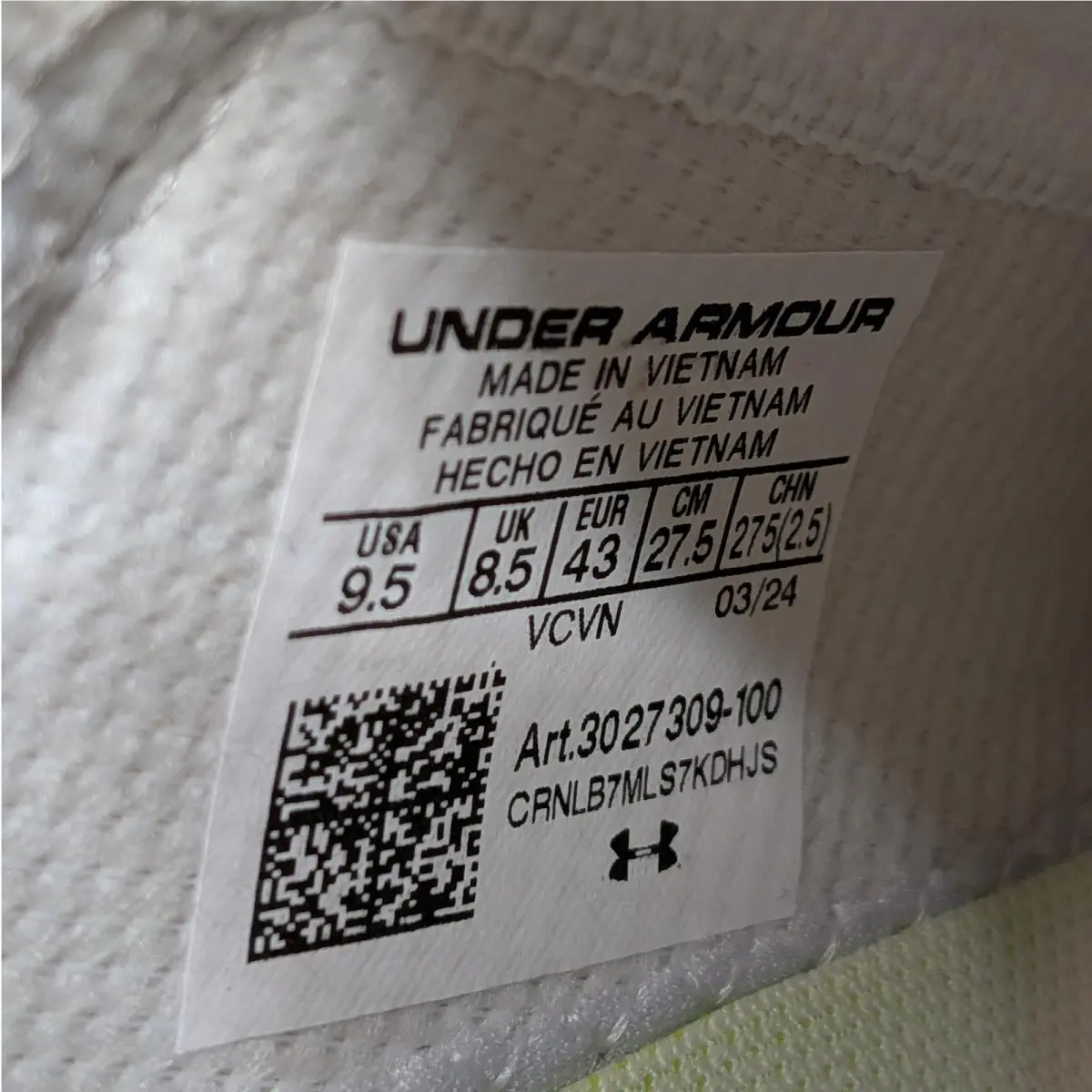 Under Armour shoes - Under Armour Blur Smoke MC - 3027309-100 - White (UPC: 196885797569) 6