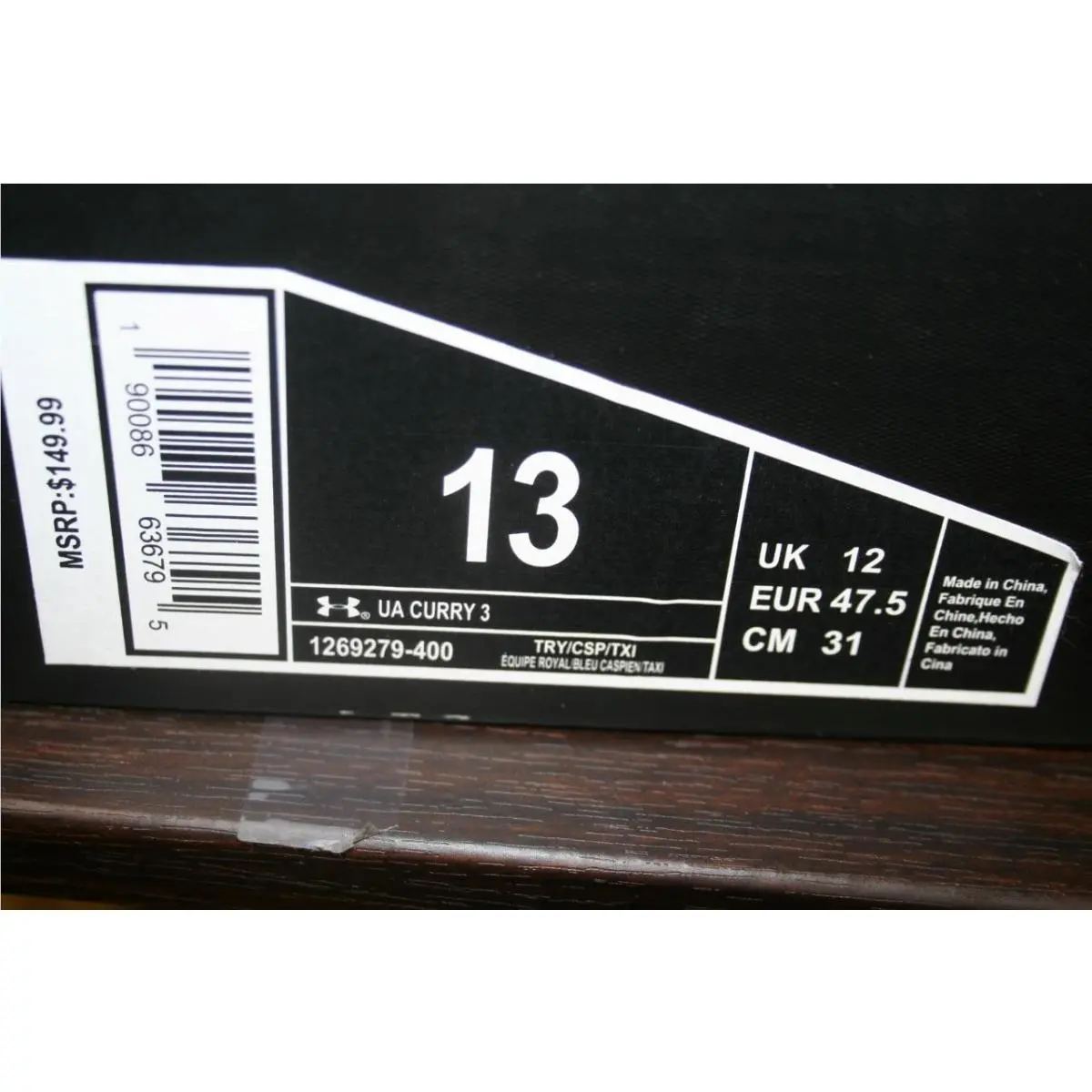 Under Armour shoes - Curry 3 - Curry - 1269279-400 - Blue 8