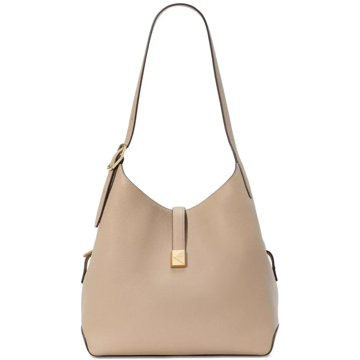 Kate Spade New York Deco Large Shoulder Bag Timeless Taupe Gold
