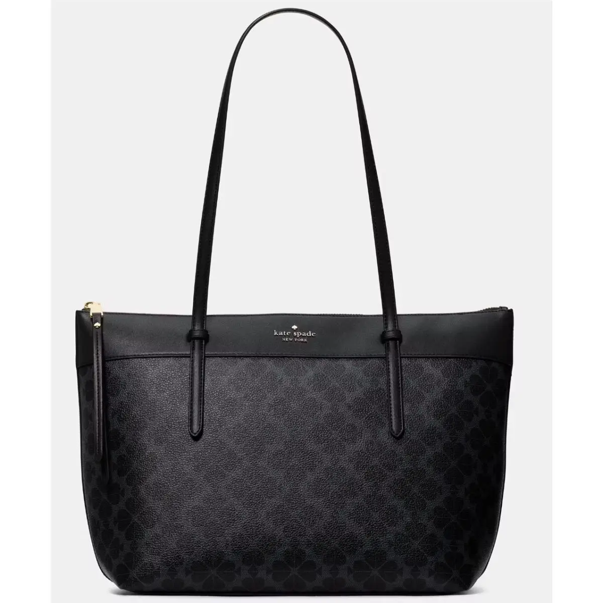 All Day Large Black Tote Spade Flower Bag KO142 Purse Retail by Kate Spade