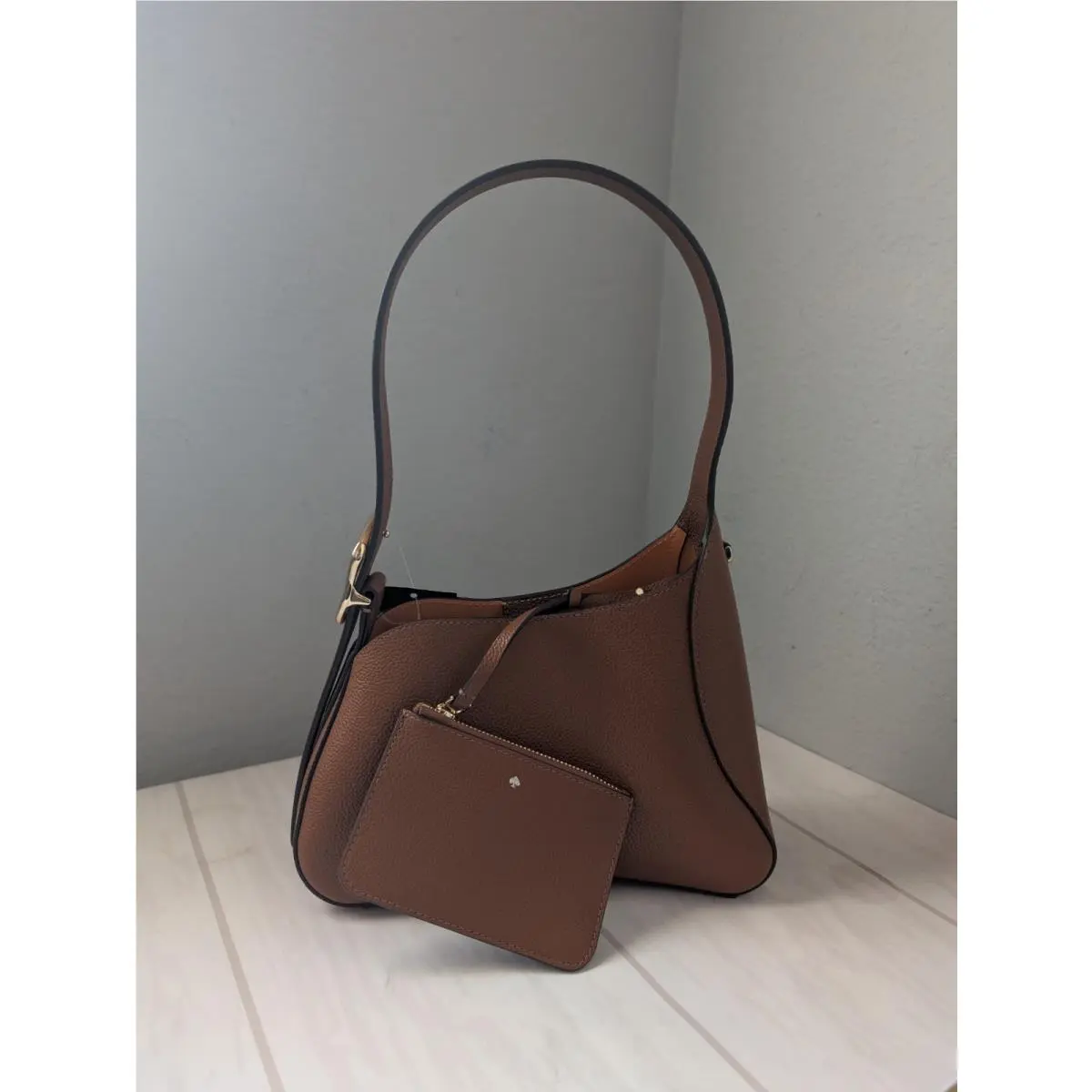 KO415 454 Sculpted Shoulder Bag In Warm Gingerbread by Kate Spade