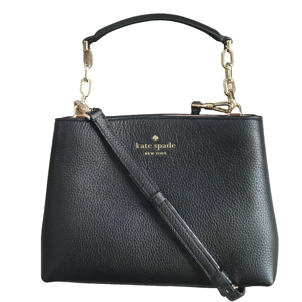 Kate Spade New York Aubrey Convertible Top Handle Bag - Black/pink