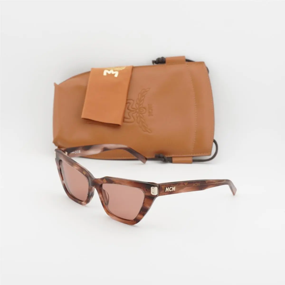Mcm MW0010 74S Pink Havana/bordeaux 54-16-140 Sunglasses by MCM