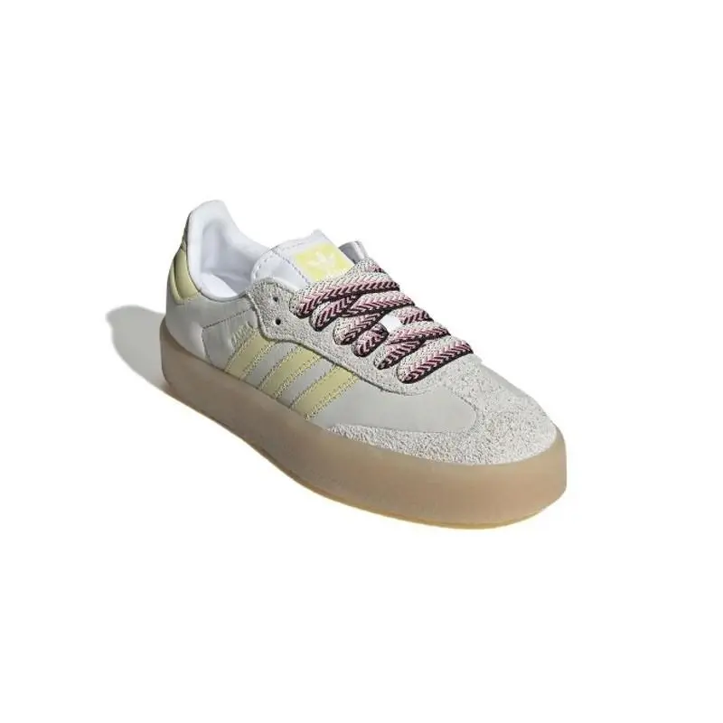 Adidas Originals Women`s 10 Sambae OG Sneakers Grey Butter Yellow JI2739