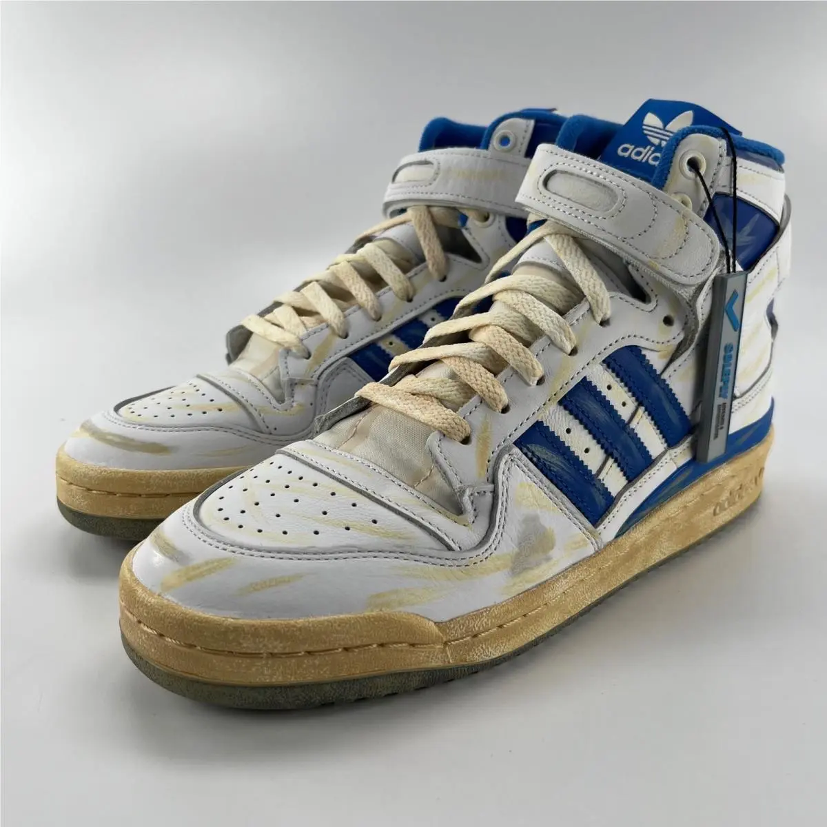 Adidas Forum 84 Hi Aec White Blue GZ6467 Mens Size 9 High Top Sneakers