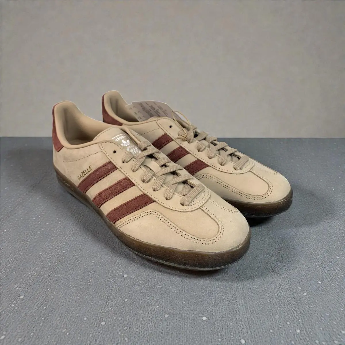 Adidas Gazelle Indoor Mens 10 Putty Mauve Shadow Red Gum Suede JQ8387