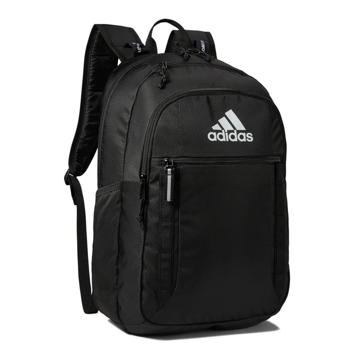 Adidas Travel Laptop Backpack Large Black White with Loadspring Straps 15 Inch