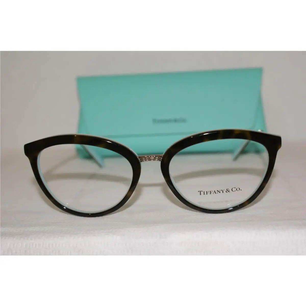 Authenti Tiffany Sunglasses 2173 Havana/blue/silver 8134 53-18 W Origin Case