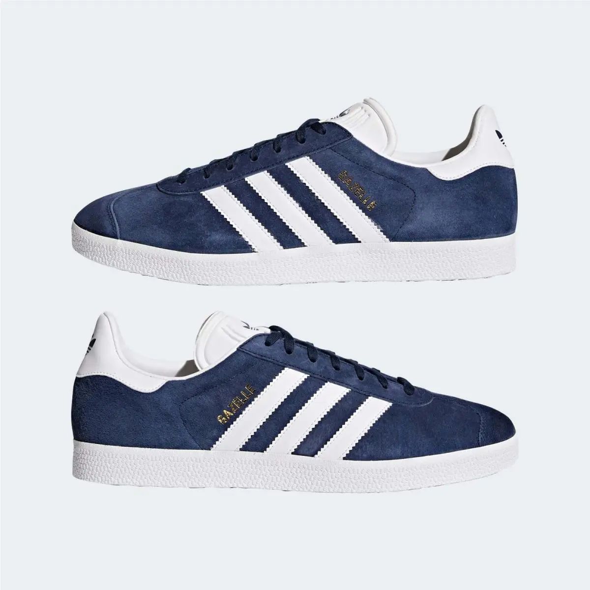 Adidas Gazelle BB5478 Men Navy White Suede Low Top Sneakers Size 6