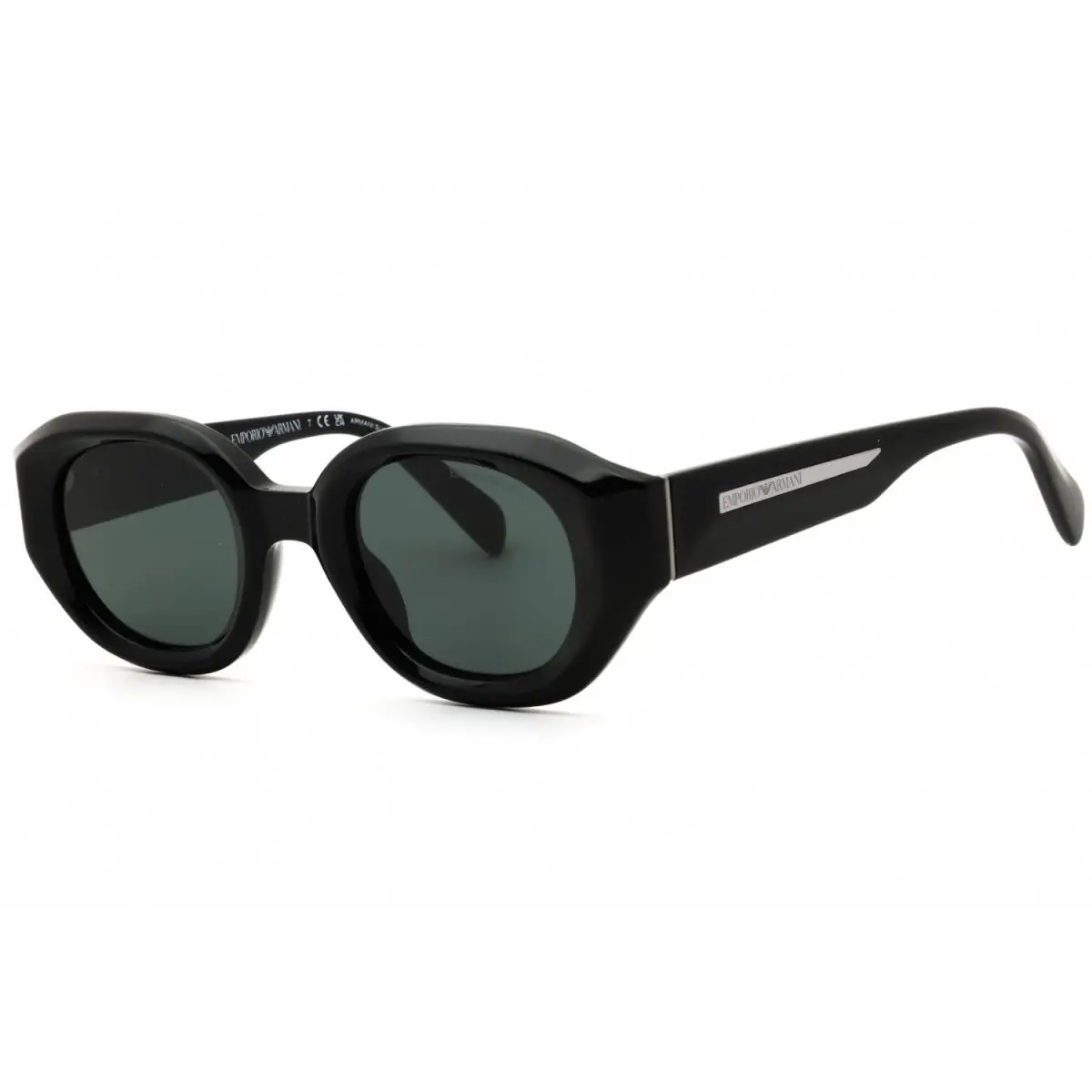 Emporio Armani EA4230U 501787 Sunglasses Shiny Black Frame Dark Grey Lenses 48mm