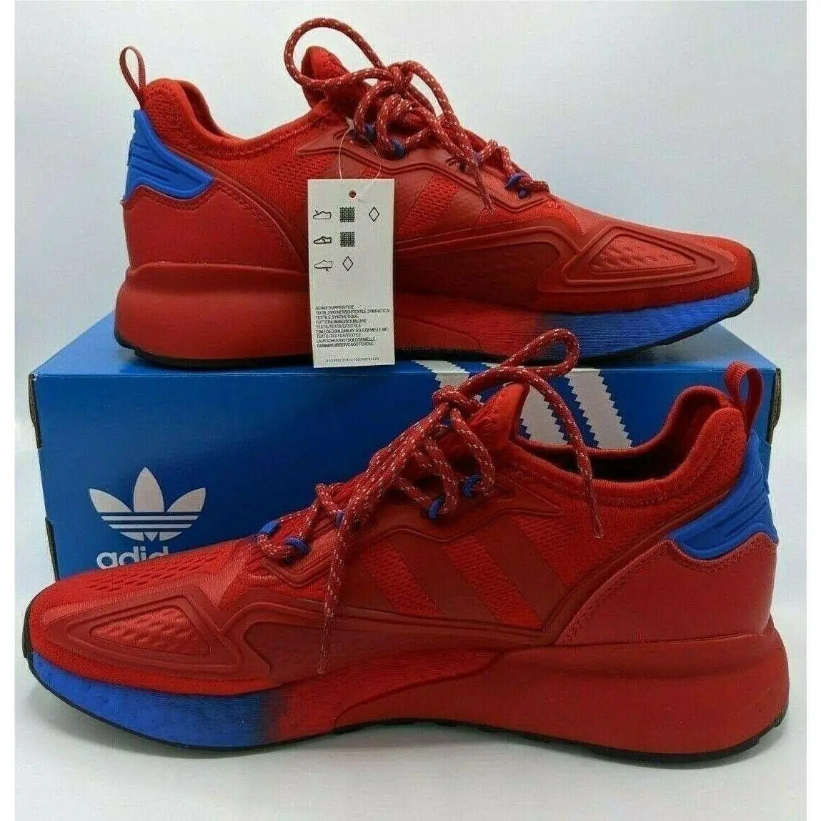 Adidas shoes - Adidas Originals ZX 2K Boost - FZ0994 - Red Blue 0